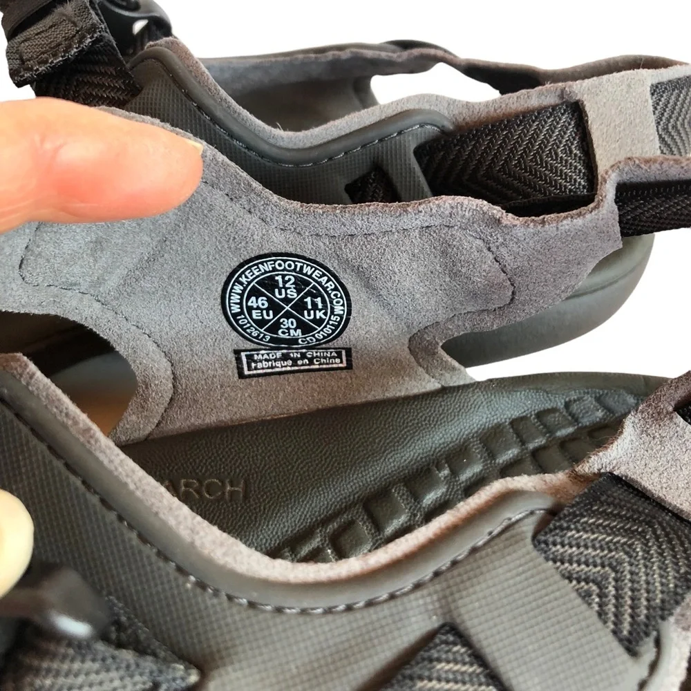 Keen Men’s 12 Contour Arch Water Beach Travel Hiking Camping Trail Sandals Comfy